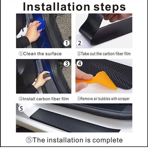 GMC threshold protector in Black, yellow and Red set of 4 NWT - Picture 7 of 12